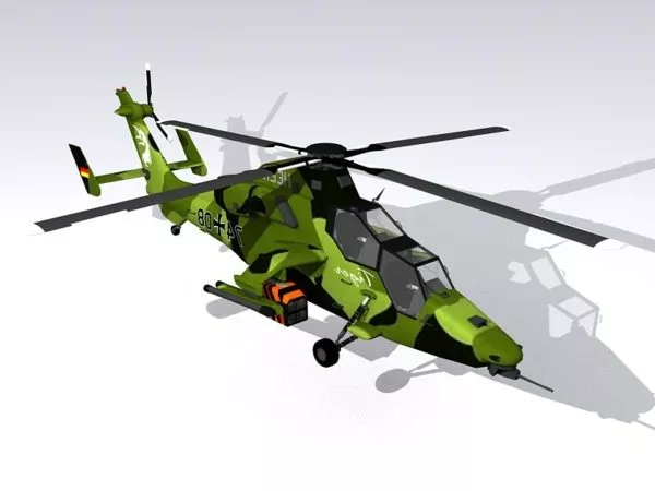 German Army Tiger Helicopter 3d model German Army Tiger Helicopter 3d model