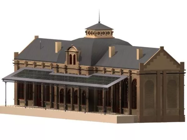 German Nordstadt University Dormitory 3d model German Nordstadt University Dormitory 3d model