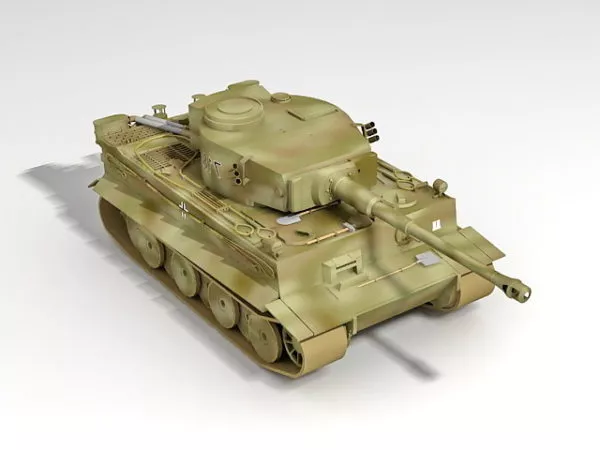 German Tiger Heavy Tank 3d model German Tiger Heavy Tank 3d model