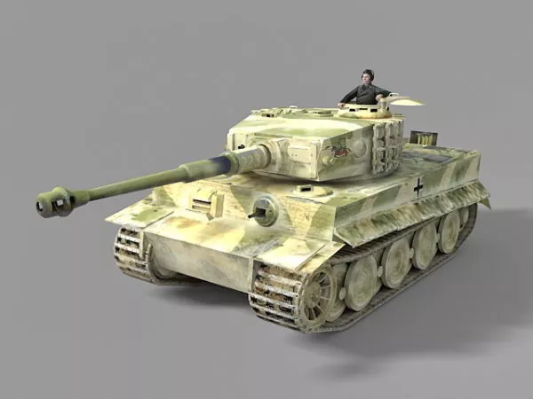 German Ww2 Tank 3d model German Ww2 Tank 3d model