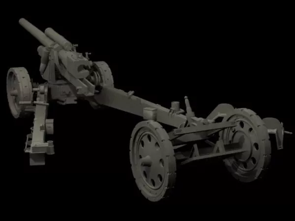 German Field Artillery 3d model German Field Artillery 3d model