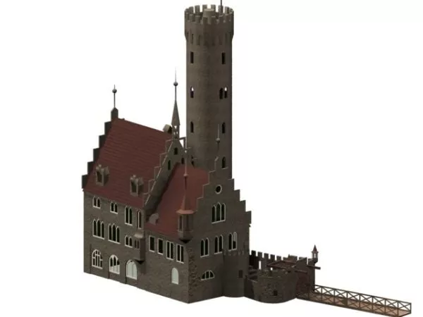 Medieval Big Stone Castle 3d model
