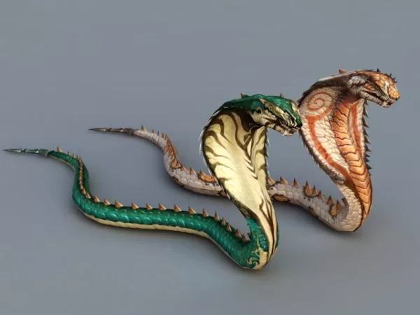 Red Snake 3d model
