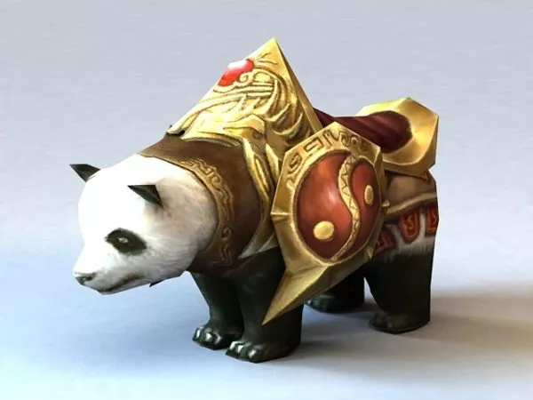 Giant Panda Mount 3d model Giant Panda Mount 3d model