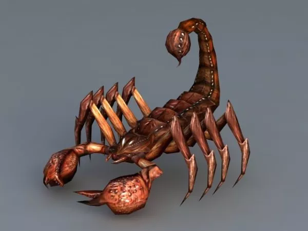 Golden Scorpion 3d model