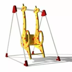 Giraffe Swing 3d model