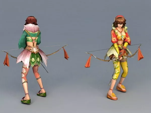 Female Character Basic Mesh Body 3d model