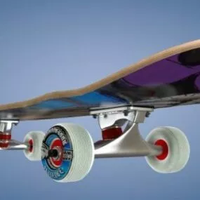 Girl Skateboard 3d model