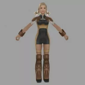 Girl Character In Final Fantasy Xii 3d model