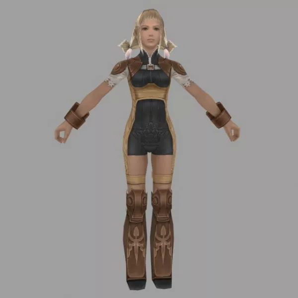 Girl Character In Final Fantasy Xii 3d model Girl Character In Final Fantasy Xii 3d model