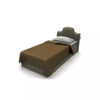 Girl Single Bed 3d model Girl Single Bed 3d model