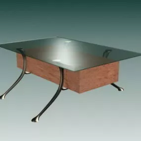 Glass Coffee Table 3d model