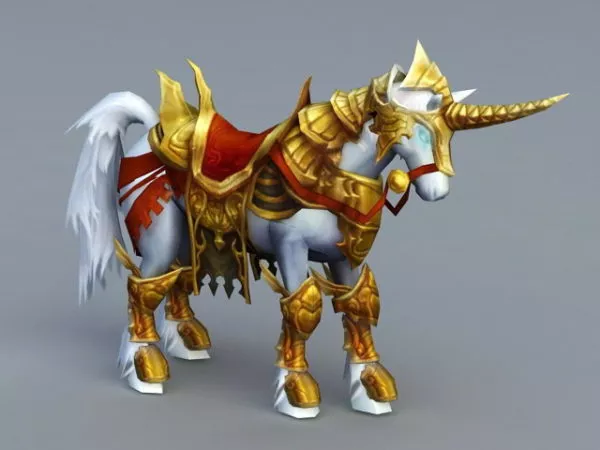 Brown Horse Walking 3d model
