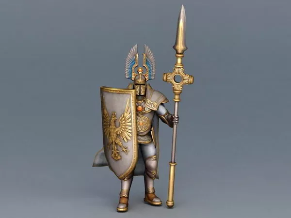 Golden Armor Knight 3d model Golden Armor Knight 3d model