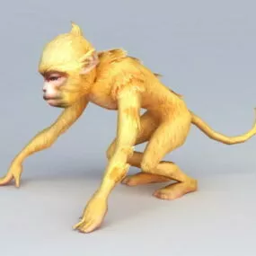 Golden Monkey Rigged 3d model