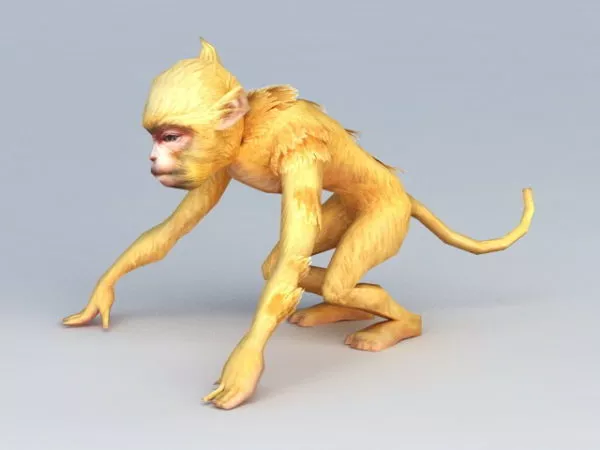 Rafiki Monkey Cartoon Animal 3d model