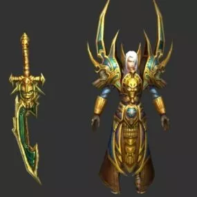 Golden Knight 3d model