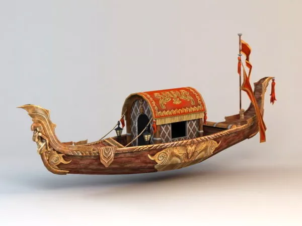 Gondola Boat 3d model Gondola Boat 3d model