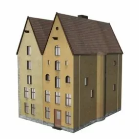 Gothic Residential Building 3d model