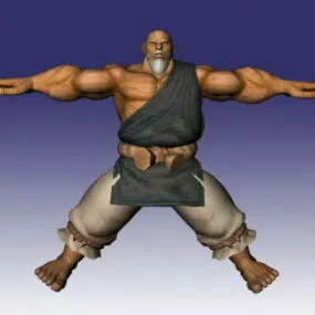 Gouken In Street Fighter 3d model