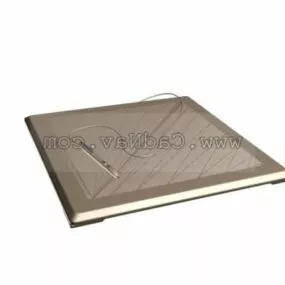 Graphics Tablet Panel With Pen 3d model