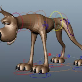 Great Dane Cartoon 3d model