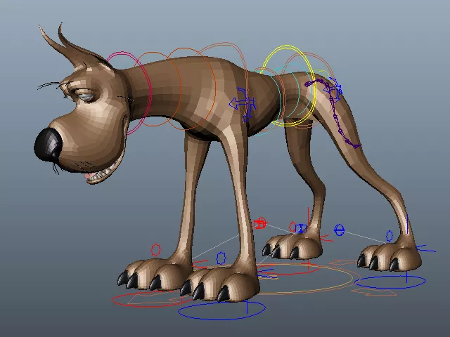 Great Dane Cartoon 3d model Great Dane Cartoon 3d model