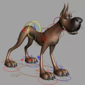 Great Dane Rigging 3d model