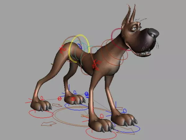 Great Dane Rigging 3d model Great Dane Rigging 3d model