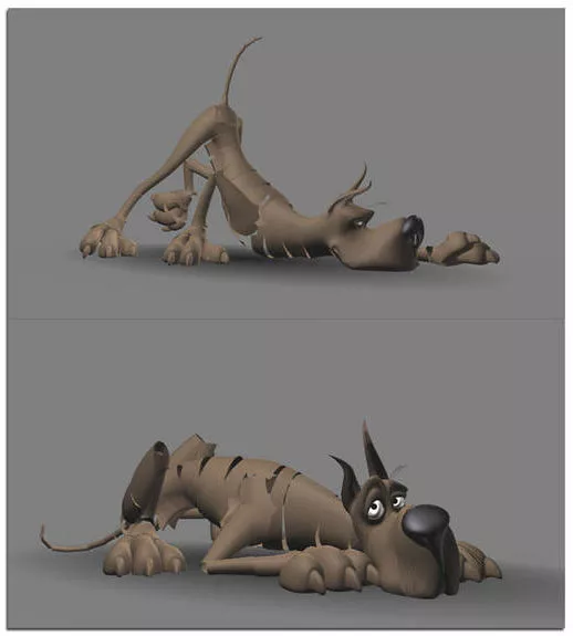 Great Dane Dog Rigged Character 3d model Great Dane Dog Rigged Character 3d model