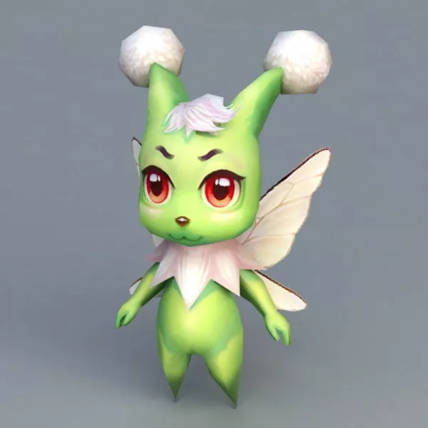 Bowsette Lady Character 3d model