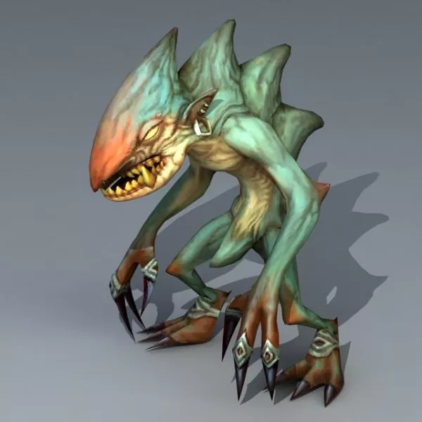 Green Troll Monster 3d model Green Troll Monster 3d model