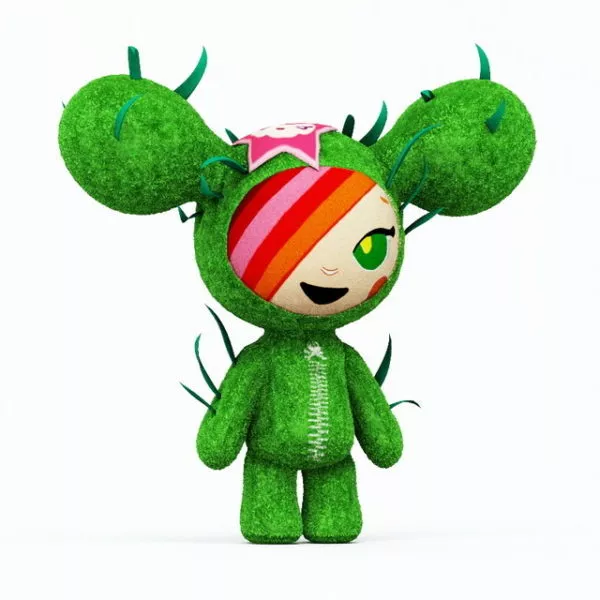 Green Cartoon Doll 3d model Green Cartoon Doll 3d model