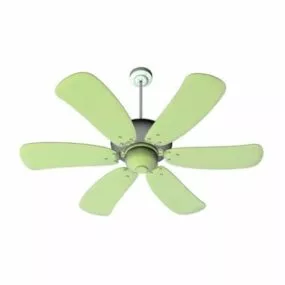 Green Ceiling Fan 3d model