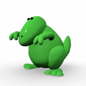 Green Dinosaur Character 3d model