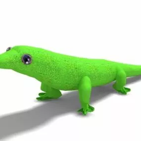 Green Lizard Animal 3d model