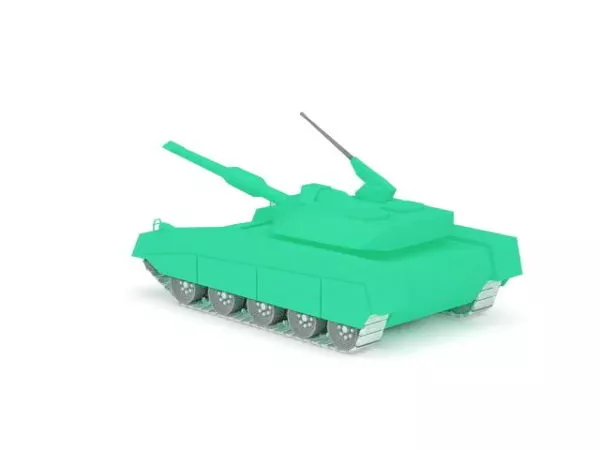 Western Military Tank 3d model Western Military Tank 3d model