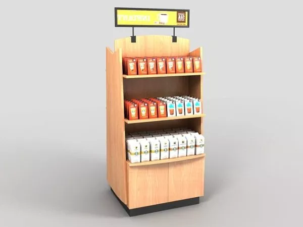 Grocery Store Product Display Stand 3d model Grocery Store Product Display Stand 3d model