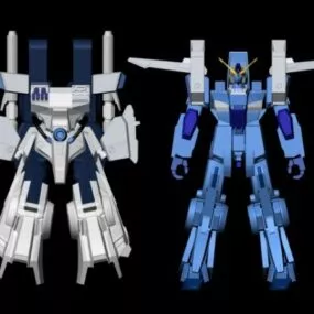 Gundam Robot Character 3d model