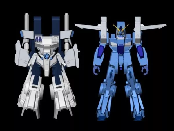 Gundam Robot Character 3d model Gundam Robot Character 3d model
