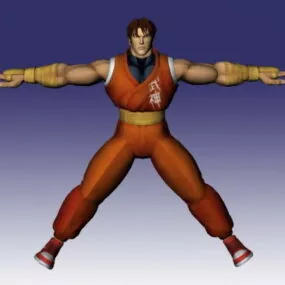 Character Guy In Super Street Fighter 3d model