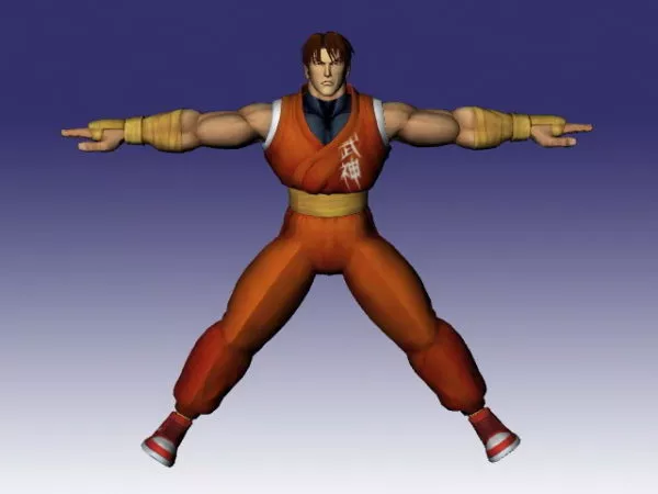 Character Guy In Super Street Fighter 3d model Character Guy In Super Street Fighter 3d model
