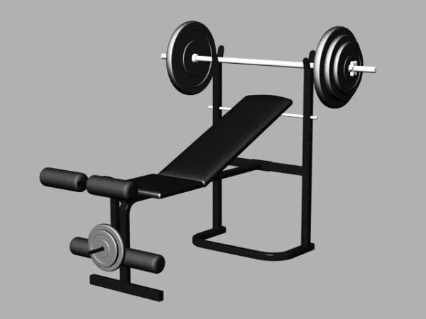 Gym Weight Bench 3d model Gym Weight Bench 3d model
