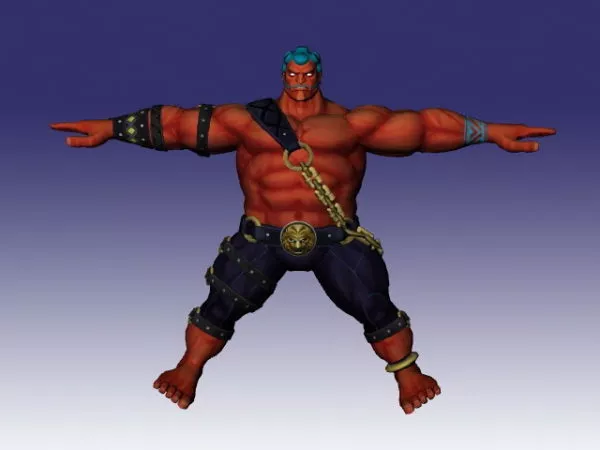 Super Street Fighter Character 3d model Super Street Fighter Character 3d model