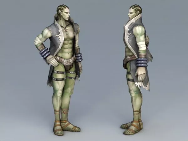 Half-orc Male 3d model Half-orc Male 3d model