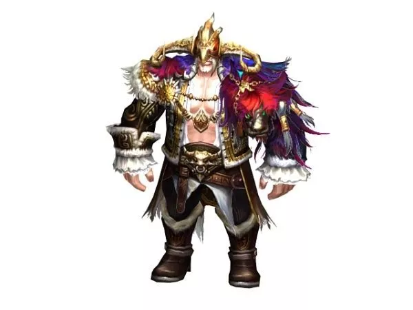 Half Giant Warrior Character 3d model Half Giant Warrior Character 3d model