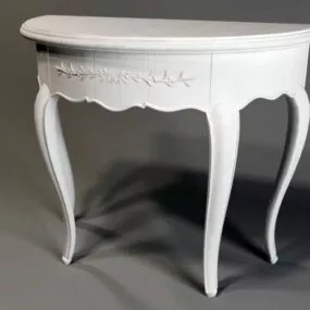 Half Round Classical Console Table 3d model
