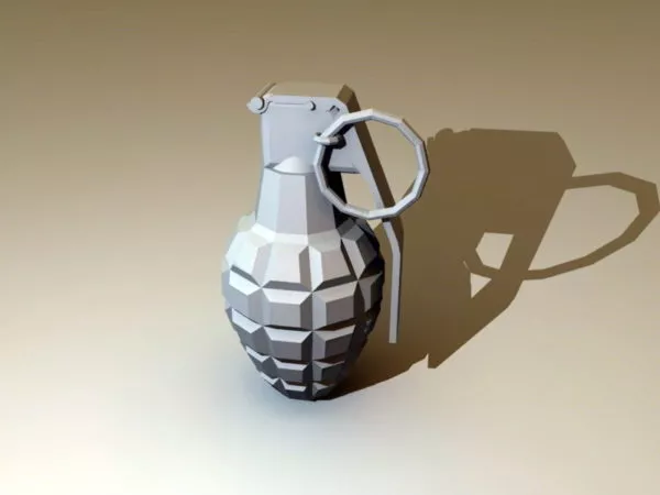 Hand Grenade 3d model Hand Grenade 3d model