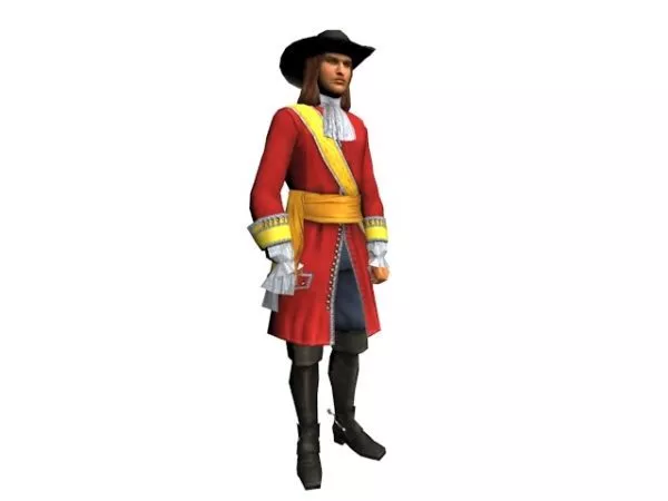 Handsome Medieval Gentleman Character 3d model Handsome Medieval Gentleman Character 3d model