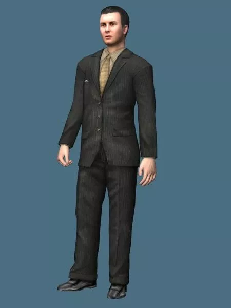 Handsome Young Businessman 3d model Handsome Young Businessman 3d model